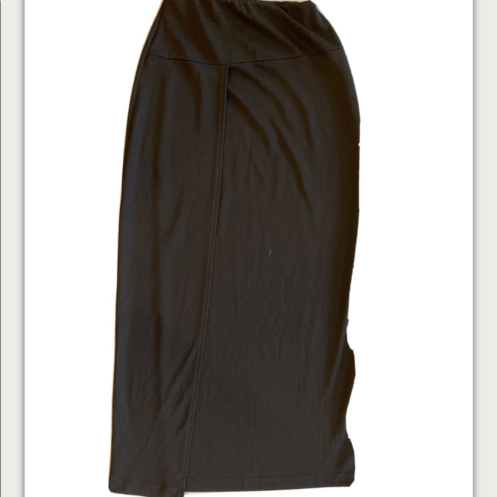 XOXO Vintage Black Long BOHO MAXI Skirt.